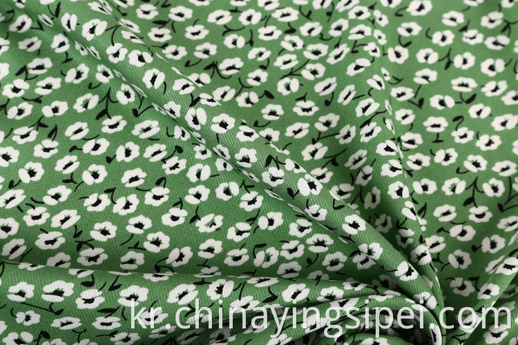 Stocklot 도매 트윈 짠 꽃 비스코스 인쇄 직물 드레스